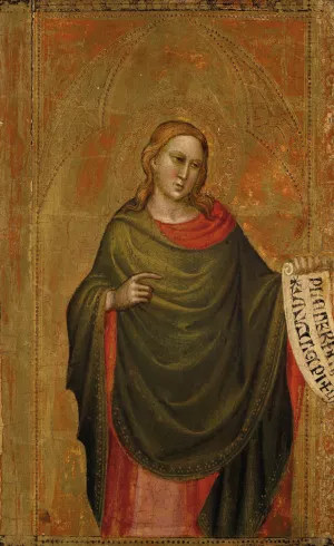 A Prophet by The Master Of The Misericordia Oil Painting