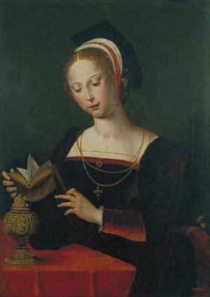 Saint Mary Magdalene by The Master Of The Parrot Oil Painting