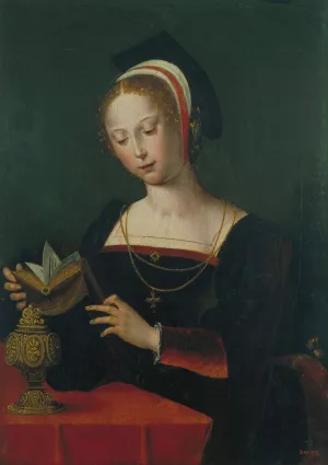 Saint Mary Magdalene by The Master Of The Parrot Oil Painting