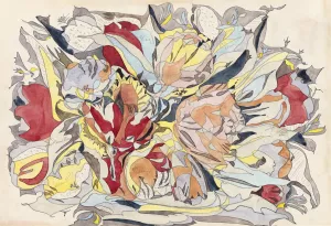 Flower Market by Theo Colenbrander Oil Painting