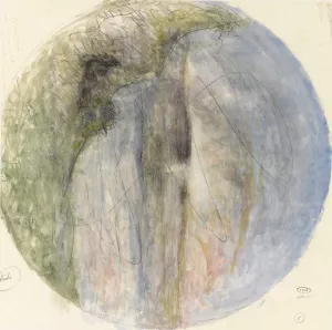 Ontwerp voor de aardewerkdecoratie op een schaal met een landschap by Theo Colenbrander Oil Painting