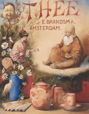Ontwerp voor een affiche voor thee van E. Brandsma, Amsterdam by Theo Molkenboer Oil Painting