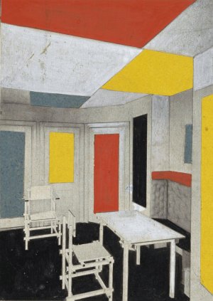 Colour Solution by Theo Van Doesburg Oil Painting