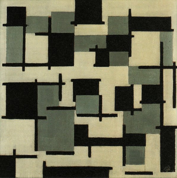 Main Product Photo of Composition XIII  Painting by Theo Van Doesburg