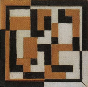 Composition by Theo Van Doesburg Oil Painting