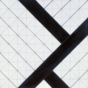Counter-Composition VI by Theo Van Doesburg Oil Painting