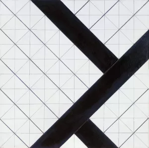 Counter-Composition VI by Theo Van Doesburg Oil Painting