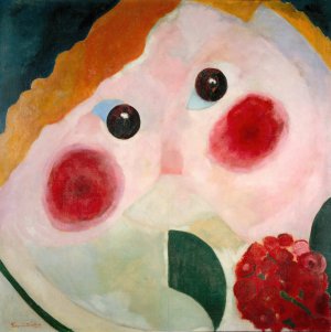 Girl with Buttercups by Theo Van Doesburg Oil Painting
