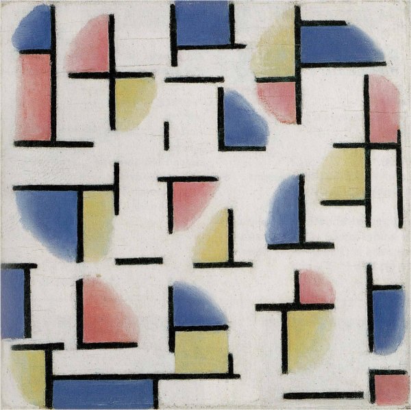 Main Product Photo of Variation on Composition XIII  Painting by Theo Van Doesburg