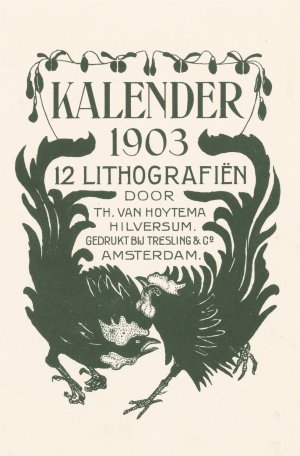 Aankondiging voor kalender 1903 by Theo Van Hoytema Oil Painting