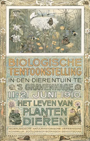 Affiche voor de Biologische Tentoonstelling in juni 1910 by Theo Van Hoytema Oil Painting