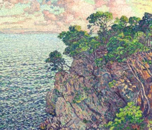 La Pointe du Rossignol Cap Layet painting by Theo Van Rysselberghe