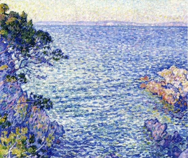 La Pointe du Rossignol, I by Theo Van Rysselberghe - Hand-Painted Oil Painting Reproduction