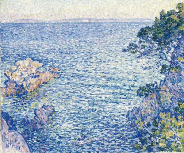 Main Product Photo of La Pointe du Rossignol Painting by Theo Van Rysselberghe