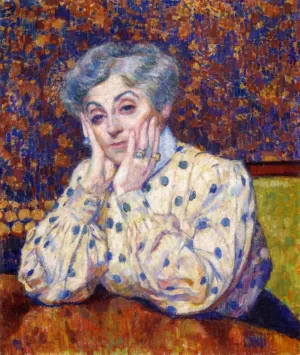 Madame Theo van Rysselberghe Oil painting by Theo Van Rysselberghe