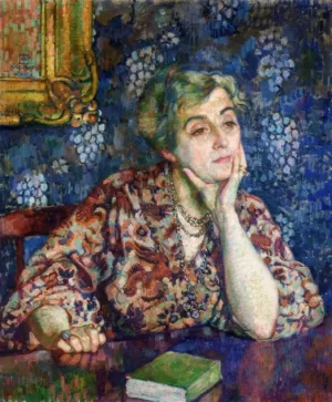 Maria van Rysselberghe in Jersey by Theo Van Rysselberghe - Oil Painting Reproduction