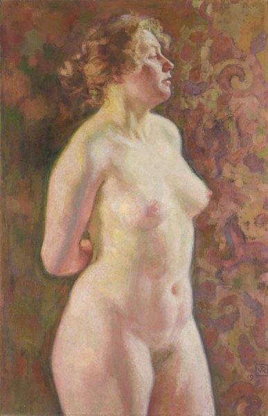 Main Product Photo of Nu Debout Painting by Theo Van Rysselberghe