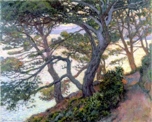 Pines of Rayol painting by Theo Van Rysselberghe