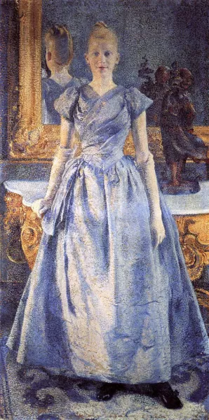 Portrait of Alice Sethe Oil painting by Theo Van Rysselberghe