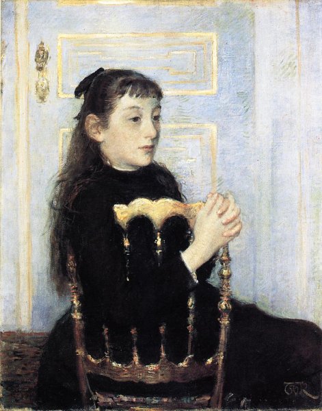 Main Product Photo of Portrait of Camille van Mons Painting by Theo Van Rysselberghe