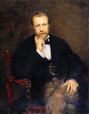 Portrait of Jean Cepeinick Oil painting by Theo Van Rysselberghe