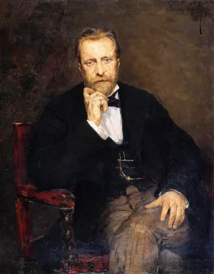 Portrait of Jean Cepeinick by Theo Van Rysselberghe Oil Painting