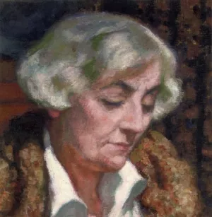 Portrait of Maria van Rysselberghe by Theo Van Rysselberghe Oil Painting
