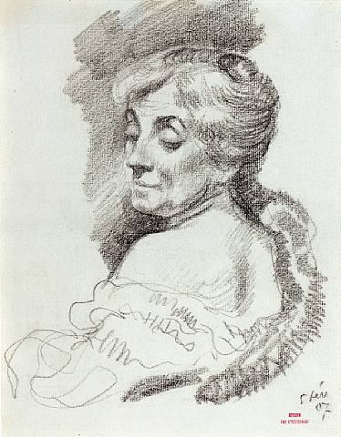 Main Product Photo of Portrait of Mme Van Rysselberghe Painting by Theo Van Rysselberghe