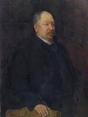 Portrait of Mr. Camille Laurent by Theo Van Rysselberghe Oil Painting