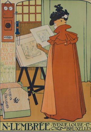 Poster for the Lembree Gallery Oil painting by Theo Van Rysselberghe