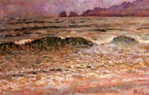 Rain - Jersey Oil painting by Theo Van Rysselberghe
