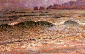 Rain - Jersey painting by Theo Van Rysselberghe