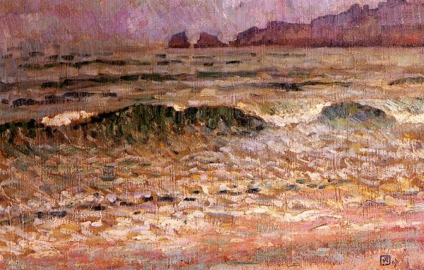 Main Product Photo of Rain - Jersey Painting by Theo Van Rysselberghe