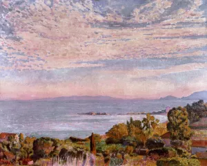 The Bay of Saint Clair Oil painting by Theo Van Rysselberghe