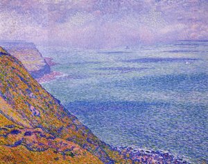 The Cap Gris Nez, Foggy Weather Oil painting by Theo Van Rysselberghe