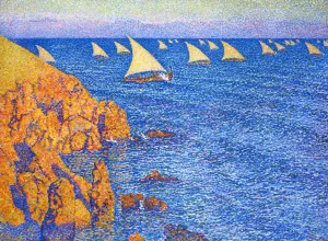 The Regata Oil painting by Theo Van Rysselberghe