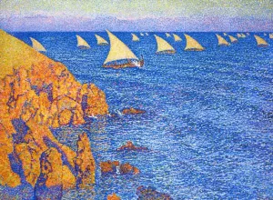 The Regata painting by Theo Van Rysselberghe