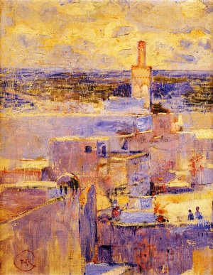 View of Meknes, Morocco Oil painting by Theo Van Rysselberghe