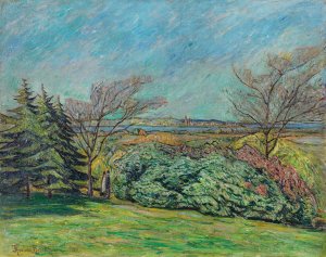 Blick vom Franzensberg by Theo Von Brockhusen Oil Painting