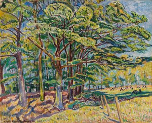 Eichen by Theo Von Brockhusen Oil Painting