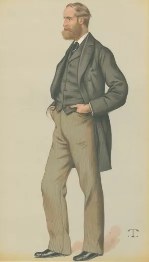 Politicians - Vanity Fair. 'Anti-Rent'. Mr. Charles Stewart Parnell. 11 September 1880 Oil painting by Theobald Chartran