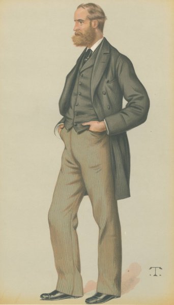 Politicians - Vanity Fair. 'Anti-Rent'. Mr. Charles Stewart Parnell. 11 September 1880  by Theobald Chartran - Hand-Painted Oil Painting Reproduction