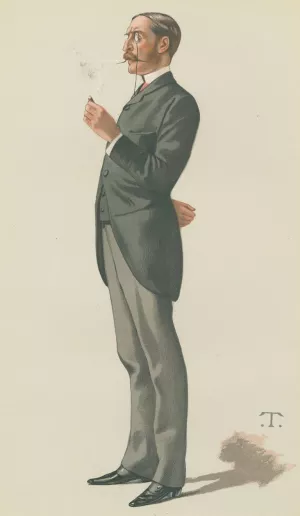 Politicians - Vanity Fair - Mr. George Errington. April 1, 1882 by Theobald Chartran Oil Painting