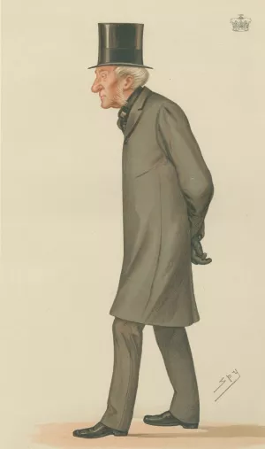 Politicians - Vanity Fair. 'Northumberland'. The Rt. Hon. Earl Percy. 27 August 1881 Oil painting by Theobald Chartran
