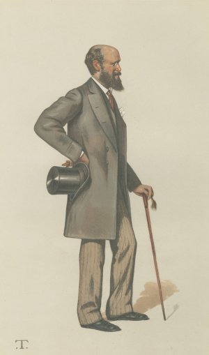 Politicians - Vanity Fair. 'South Hants.'Lord Henry John Montagu-Douglas-Scott. 24 September 1881 by Theobald Chartran Oil Painting