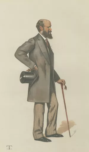 Politicians - Vanity Fair. 'South Hants.'Lord Henry John Montagu-Douglas-Scott. 24 September 1881 by Theobald Chartran Oil Painting
