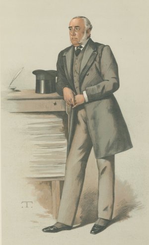 Politicians - Vanity Fair. 'the Foreign Office'. Sir Julian Pauncefote. 7 April 1883 by Theobald Chartran Oil Painting