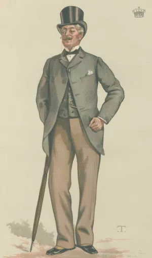 Politicians - Vanity Fair. 'The Kirk of Scotland'. The Earl of Rosslyn. 12 November 1881 Oil painting by Theobald Chartran