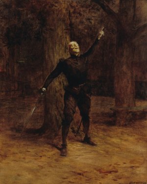 Portrait de Constant Coquelin dans le role de Cyrano de Bergerac by Theobald Chartran Oil Painting