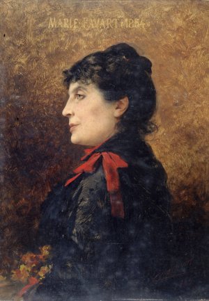 Portrait de Marie Favart by Theobald Chartran Oil Painting